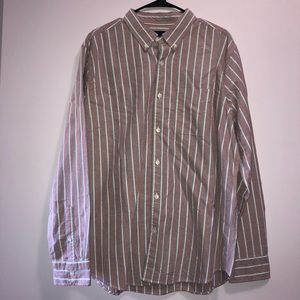 NWT American Eagle Men’s Striped Button Up Size XL